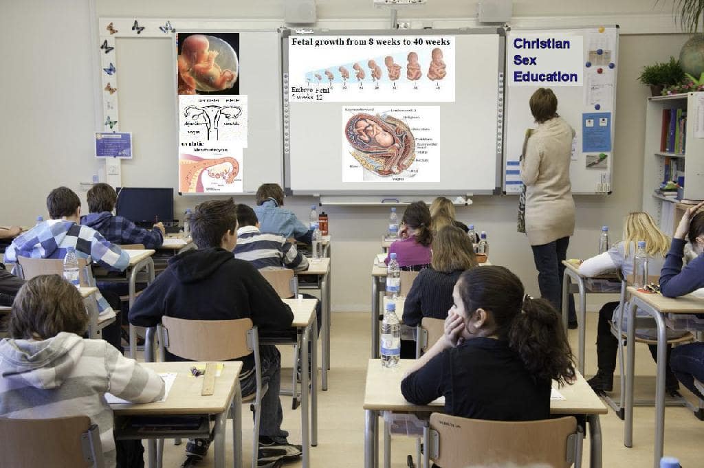 onderwijsvanmorgen.nl Clase con educación sexual cristiana